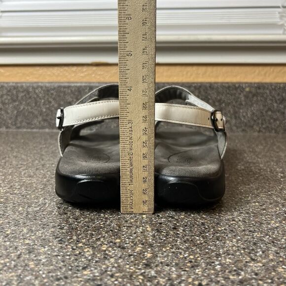 SAS Tripad Comfort White Womens 9.5M Leather Sandals Sling Back Open Toe Slip On - Picture 9 of 11